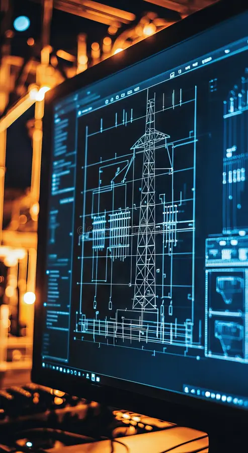 Engineers collaborating on an industrial project